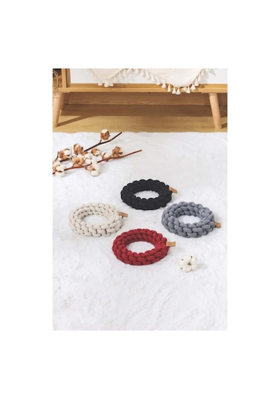 M-pets Coto Red Rıng 13cm Örgü Halka Oyuncak