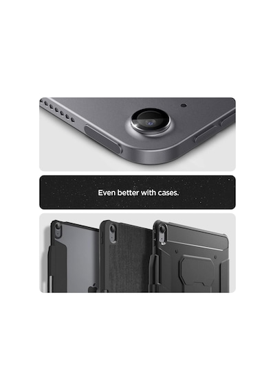 Apple Uyumlu iPad Air 13" 2026/2025 / 2024 / Air 11" 2026/2025 / 2024 İle Uyumlu Kamera Lens Koruyucu Cam Kolay Kurulum Glas.tr Ez Fit Optik Pro 2 Adet Space Gray - Agl07801 Diğer