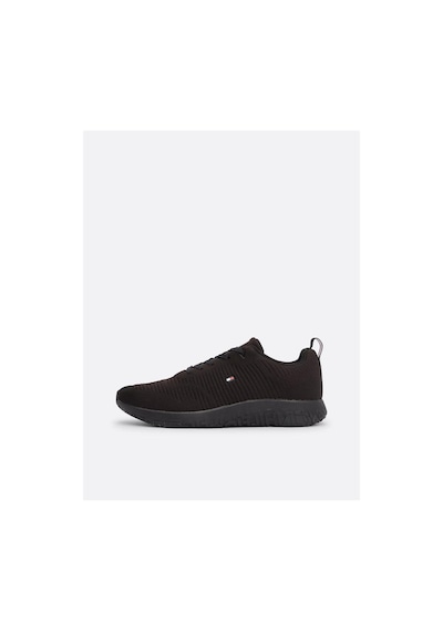 Tommy Hilfiger Erkek Siyah Sneaker Corporate Knıt Rıb Runner Fm0fm02838-7730 Bds
