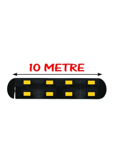 Yol Hız Kesici Kauçuk Hız Kesici Kasis Kauçuk Şaseli Yol Kasisi 10 Metre 50x40 Cm