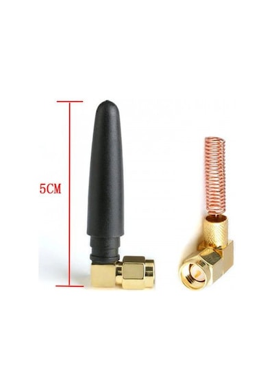 Çok Yönlü 5 CM 3dBi 2.1GHz RF SMA Erkek 90 Derece GSM Anten