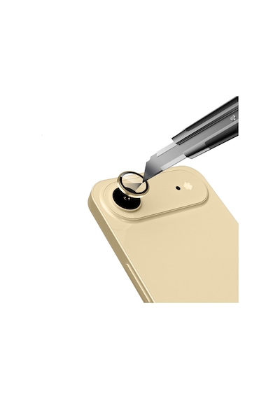 Apple Uyumlu iPhone 17 Air Zore Mikro Kamera Lens Koruyucu Siyah