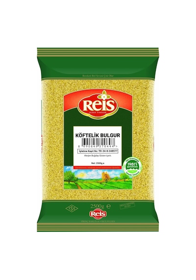 Reis Köftelik Bulgur 2,5 Kg - İnce Kırım Sert Buğday Tarı