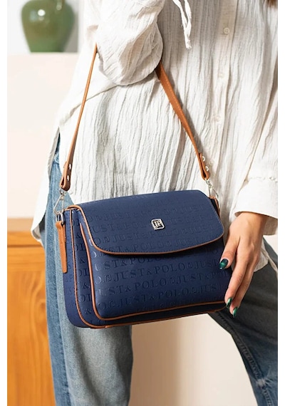 Just Polo Kadın Günlük Kullanıma Uygun Büyük Boy Şık El & Omuz Çantası Shoulder Bag Lacivert