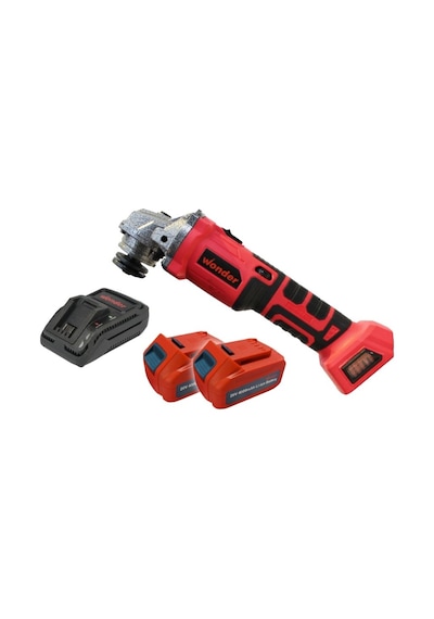 Wonder AT18-AG Bl-0 18V 4.0AH Li-Ion Kömürsüz Şarjlı Avuç Taşlama Makinesi 125 MM