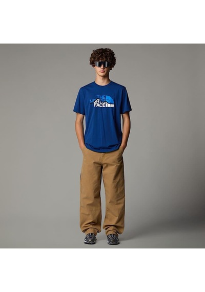 The North Face M Ss Mountaın Lıne Tee Blue BLUE