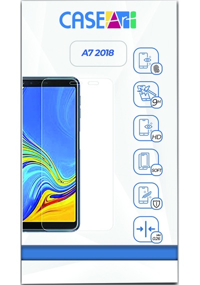 Samsung A7 2018 ile Uyumlu Temperli Kırılmaz Cam Ekran Koruyucu