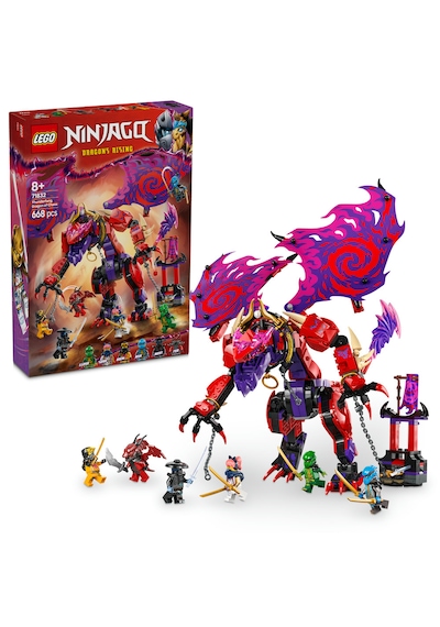 LEGO® NINJAGO® Thunderfang Kaos Ejderhası 71832 - 8 Yaş ve Üzeri Çocuklar için 6 Ninja Minifigürü İçeren Yaratıcı Oyuncak Yapım Seti (668 Parça)