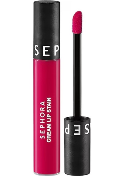 Sephora Cream Lip Stain Bulaşmayan Kadife Bitişli Ruj - Mat Likit Ruj - 126 Hot Hot Pink 5 Ml 0