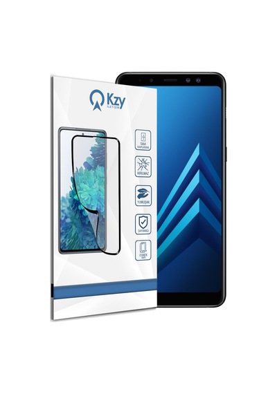 Samsung Galaxy A8 Plus 2018 ile Uyumlu Tam Kaplayan Fibernano Esnek Cam Ekran Koruyucu