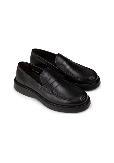 Deery Erkek Siyah Hakiki Deri Loafer Ayakkabı - F6683msyhp01 Siyah