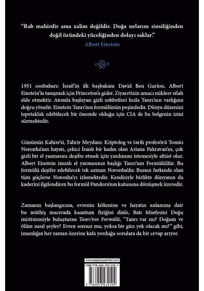 Tanrı'nın Formülü - Jose Rodrigues Dos Santos - Pegasus