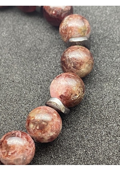 Granat Doğal Taş Bileklik 8mm Aa Kalite Mühürlü Çok Renkli