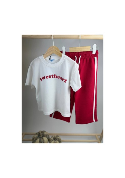 Poala Kids Sweetheart Biyeli Set Kırmızı