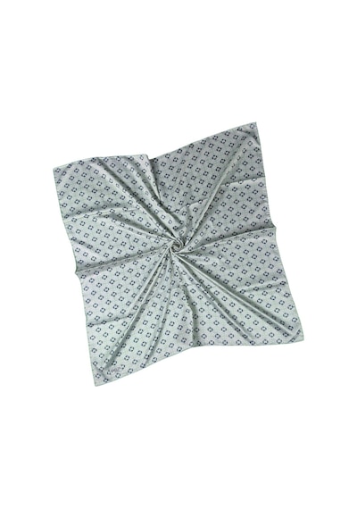 Mim Eşarp Emilya Rayon Desenli Eşarp 90x90 Cm Lacivert - Yeşil
