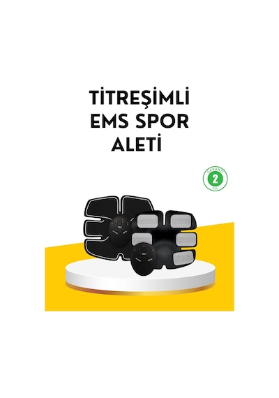 Orijinal 2025 Ems Titreşimli Kas Çalıştırma Cihazı Evde Spor İçin A Kalite Siyah