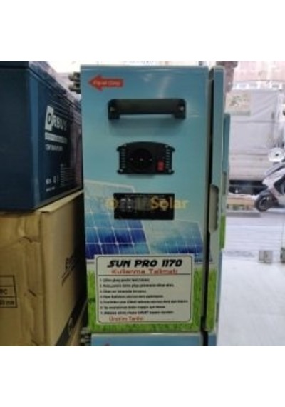 Sunpro 1170 Taşınabilir Solar Jeneratör Lanba ve Tv