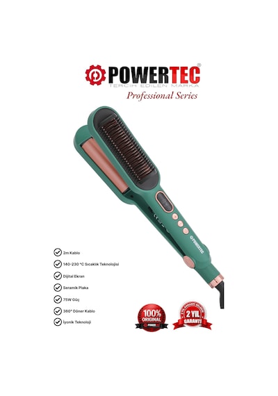 Powertec TR-2820 Fırçalı Dalgalı Ionic Saç Düzleştirici
