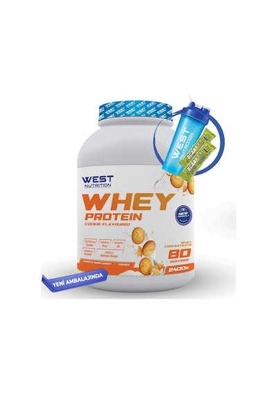 West Nutrition Whey Protein Tozu 2400 gram - 80 Servis + Hediyeli
