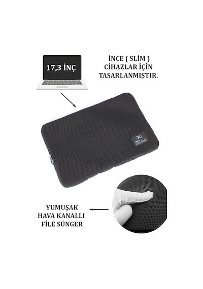 Case Club File Sünger 17,3 inç Apple Uyumlu MacBook ve Laptop Kılıfı