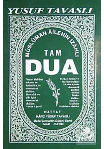 Tam Dua Kitabı (Kod: B26) / Yusuf Tavaslı 9789756400104