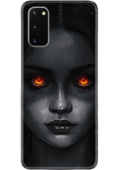 Samsung Uyumlu Galaxy A02S Kılıf Silikon Desenli Dark Woman 1887