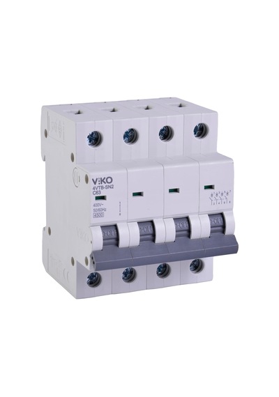 4vtb-4c63 Otomatik Sigorta 4,5ka C Tipi 4 Kutup 63a