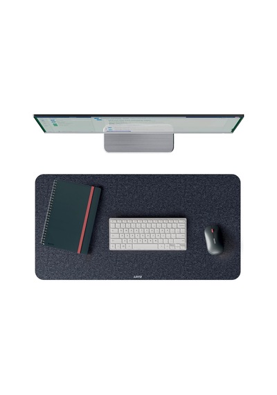Desk Mat Keçe 36x70 Cm Gri Beyaz - Çok Renkli