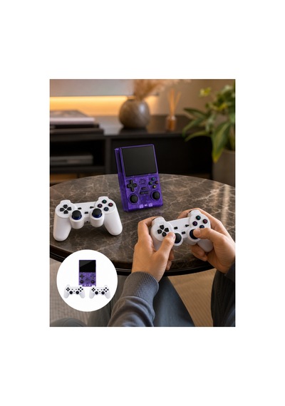 Retro Oyun Konsolu 2 Oyun Kolu Ve Ips Ekranlı