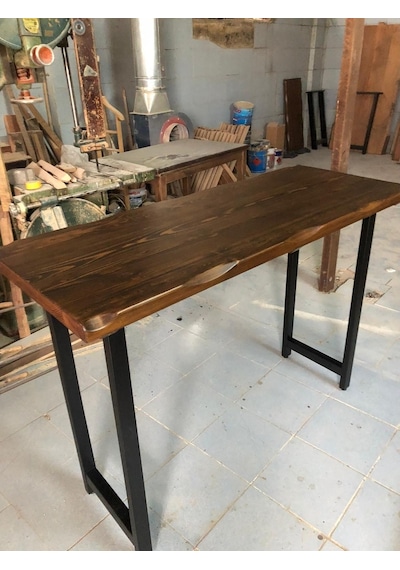 Bintaşmobilya Kütük Ağaç Bar Masa-150X60.Cm
