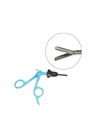 Barışhan Medikal Laparoskopik Reusable Atravmatik Kavrama Forsepsi 5 x 330 MM 20 MM Çene Mavi