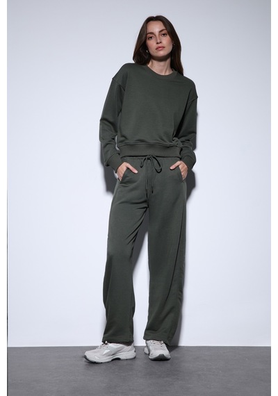 Antioch Basic Kadın Sweatshirt Ba25y920 Haki