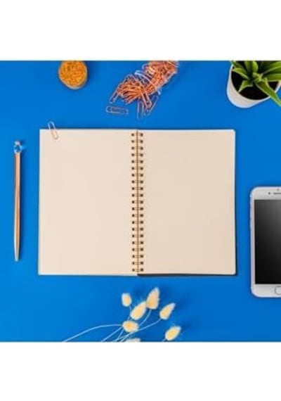 Ananas Tasarımlı Ahşap Kapaklı Defter 18 Cm X 12 Cm 48 Yaprak Not Defteri 103 Ivory