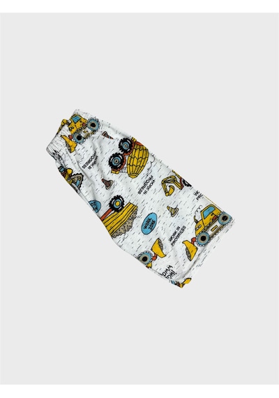 Aliş Kids Erkek Çocuk Pamuklu Beyaz Araba İş Makinesi Desenli Kısa Kollu Şortlu Yazlık Pijama Takımı Aliş Kids Erkek Çocuk Pamuklu Beyaz Araba İş Makinesi Desenli Kısa Kollu Şortlu Yazlık Pijama Takımı