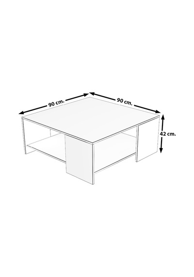 Decoraktiv Trendstyle 4s Mdf Tv Ünitesi Ve Orta Sehpa 2'li Set Ceviz - Beyaz