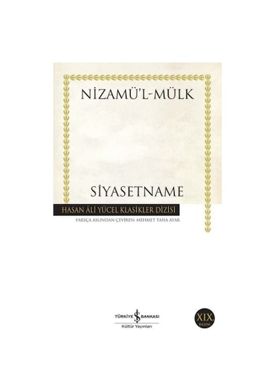 Siyasetname - Hasan Ali Yücel Klasikleri 9789944887427