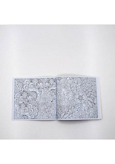 Mandala Rahatlatan Çiçekler Boyama Kitabı 23X24Cm Büyük Boy Sıfır