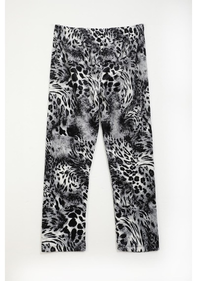 Markapia Kadın Yumuşak Kadife Dokulu Leopar Desenli Pijama Altı Çok Renkli