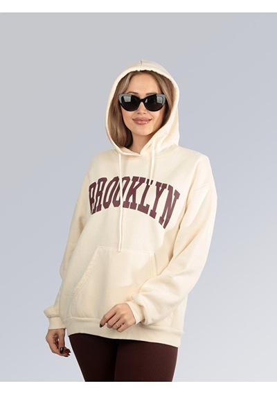 Metropol Stili Kapüşonlu Sweatshirt 001