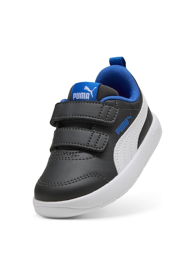Puma Courtflex V3 V Inf Grı Erkek Çocuk Sneaker Gri-Beyaz