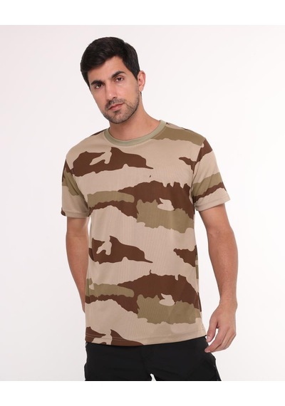 Sword Bisiklet Yaka Kısa Kollu Kamuflaj Erkek T-shirt Single Ç.kamuflaj