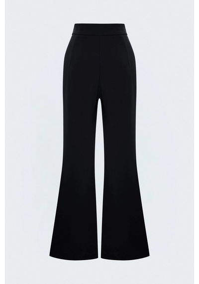Sateen Sally İspanyol Paça Pantolon Siyah
