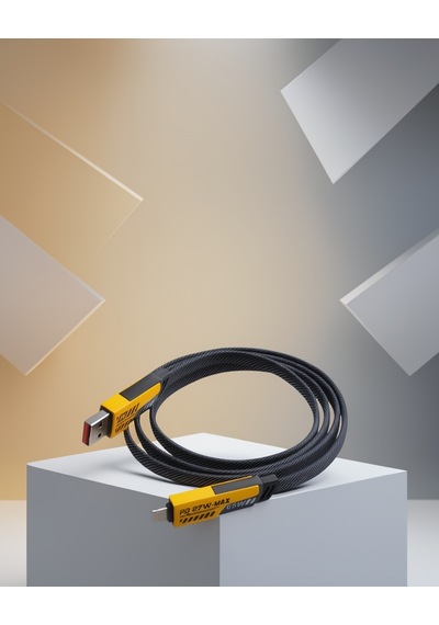 65w 4'ü 1 Arada Örgülü Usb-c Usb-a Şarj Kablosu