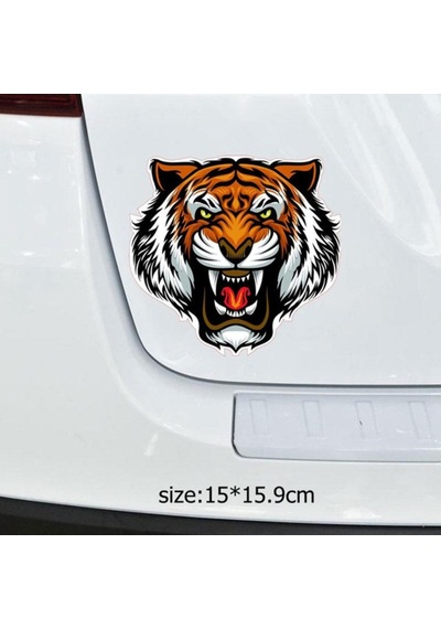 Kaplan Sticker Araba Oto Etiket Yapıştırma Renkli 17Cm