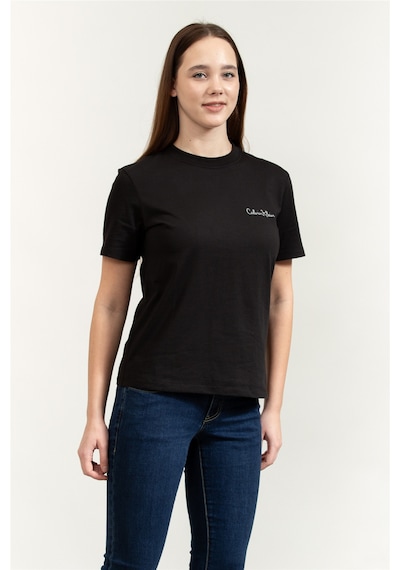 Calvin Klein Kadın Regular Fit Yuvarlak Yakalı %100 Pamuklu Kısa Kollu Siyah T-shirt Lv047e809g-ub1-12826 Siyah Calvin Klein Kadın Regular Fit Yuvarlak Yakalı %100 Pamuklu Kısa Kollu Siyah T-shirt Lv047e809g-ub1-12826 Siyah