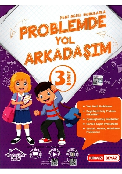 3. Sınıf Yeni Nesil Problemde Yol Arkadaşım -  Kırmızı Beyaz Yayınları