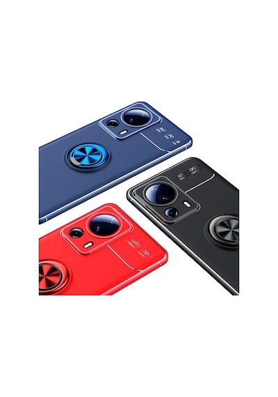 Xiaomi Mi 13 Lite Kılıf Zore Ravel Silikon Kapak Siyah