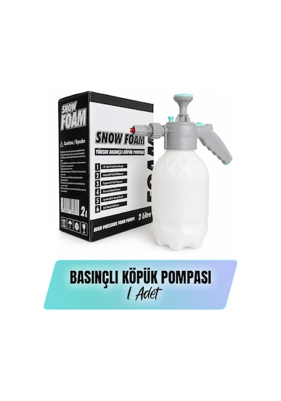 Basınçlı Köpük Pompası 2 Litre Manuel Oto Yıkama Köpük Püskürtücü Foam Sprayer