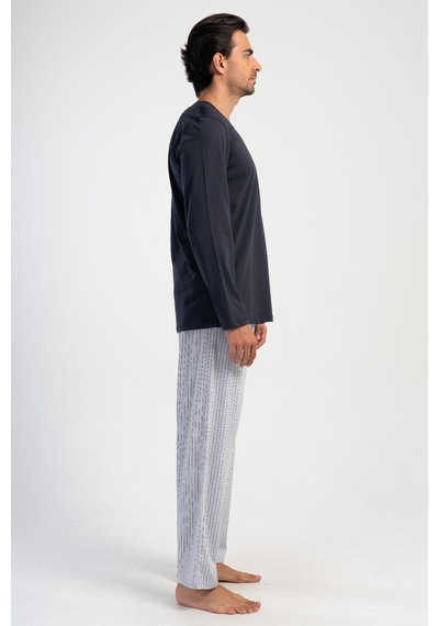 Vienetta Erkek Uzun Kol Antrasit Pijama Takım C8t5n2o304 001