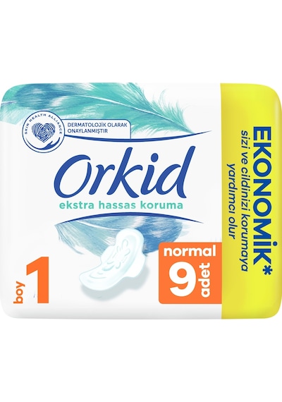 Orkid Extra Hassas Koruma Hijyenik Ped Normal 9'lu